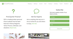 Desktop Screenshot of firstquarterfinance.com
